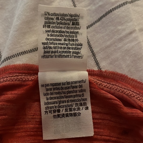 SOLD - NWOT PINK Victoria’s Secret Red & Pink Semi-Sheer Short Sleeve Tee - Picture 7 of 7